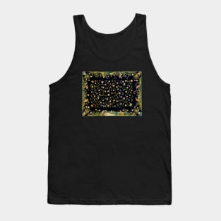 Table Carpet with the Four Elements and a Strewn Floral Pattern Tank Top